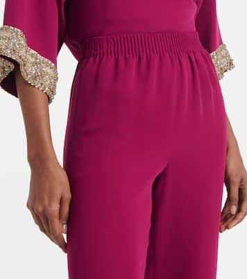 Weite Hose aus Cady Couture | Valentino