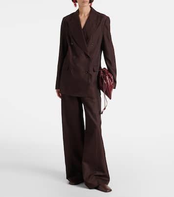 Pantaloni a gamba larga Alanel in seta e cotone | Joseph
