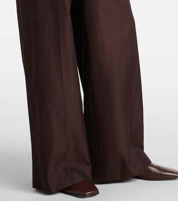 Pantaloni a gamba larga Alanel in seta e cotone | Joseph