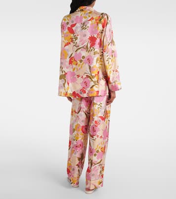 Camicia Alan in raso di seta con stampa floreale | 'S Max Mara