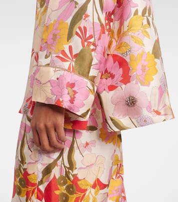 Camicia Alan in raso di seta con stampa floreale | 'S Max Mara