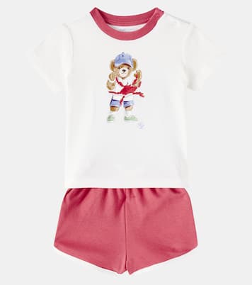 Baby cotton jersey T-shirt and shorts set | Polo Ralph Lauren Kids