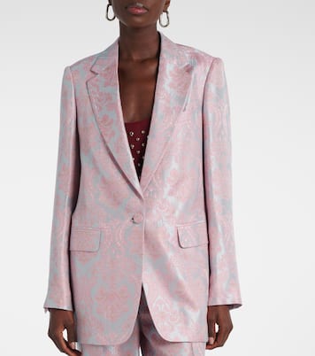 Blazer en jacquard à fleurs | Dries Van Noten