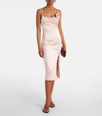 Abito midi con applicazione floreale | Blumarine