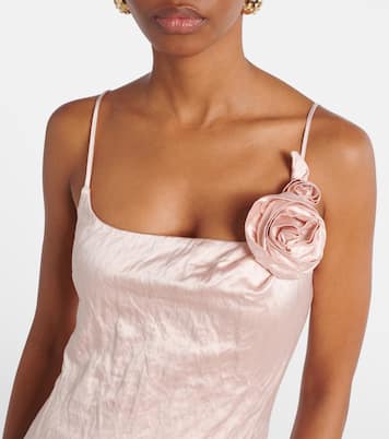 Abito midi con applicazione floreale | Blumarine