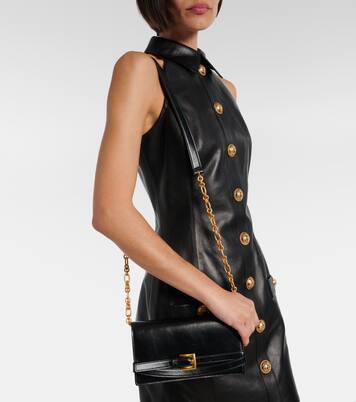 Shuffle Micro leather wallet on chain | Balmain