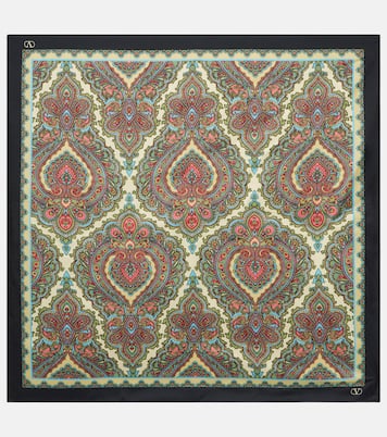 Foulard imprimé en soie  | Valentino