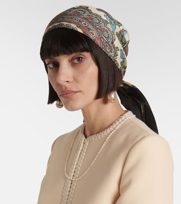 Foulard imprimé en soie  | Valentino