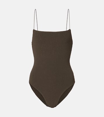 Shirred jersey swimsuit | Toteme