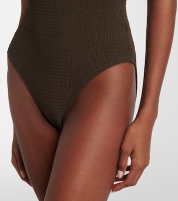 Shirred jersey swimsuit | Toteme