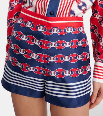 Printed silk shorts | Gucci