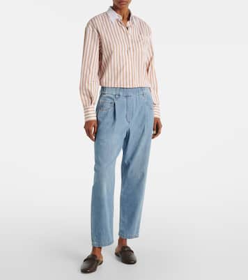 Jeans rectos de tiro alto | Brunello Cucinelli