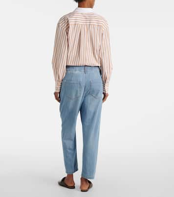 Jeans rectos de tiro alto | Brunello Cucinelli