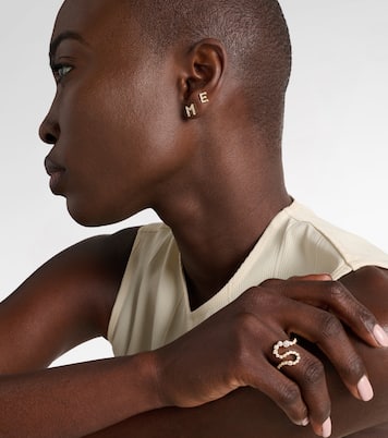Boucle d’oreille unique Petite K en or 18 ct et diamants | Sophie Bille Brahe