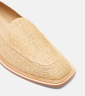 Mocassins Rio en raphia et cuir | Souliers Martinez