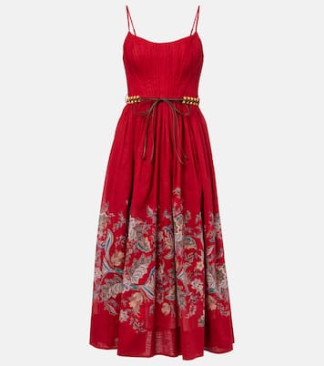 Vestido midi Rhiannon de algodón | Zimmermann