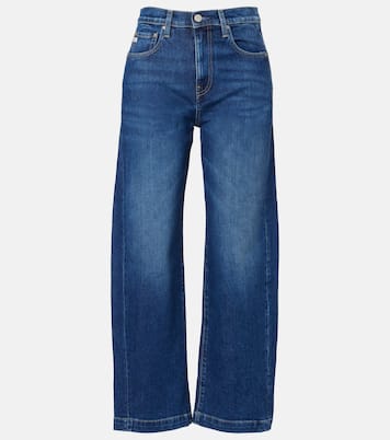 Hattie Crop high-rise barrel-leg jeans | AG Jeans