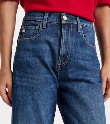 Hattie Crop high-rise barrel-leg jeans | AG Jeans
