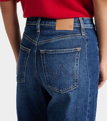 Hattie Crop high-rise barrel-leg jeans | AG Jeans