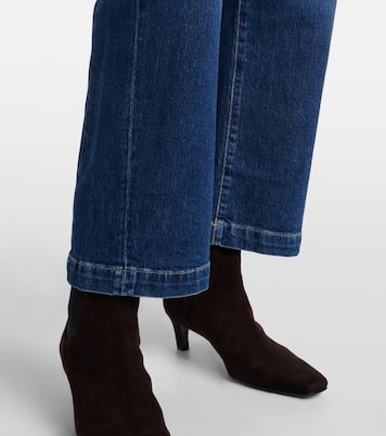 Hattie Crop high-rise barrel-leg jeans | AG Jeans