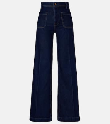 High-rise wide-leg jeans | Polo Ralph Lauren