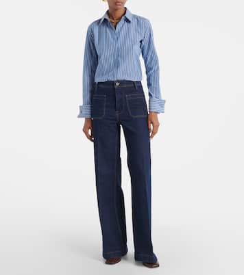 High-rise wide-leg jeans | Polo Ralph Lauren