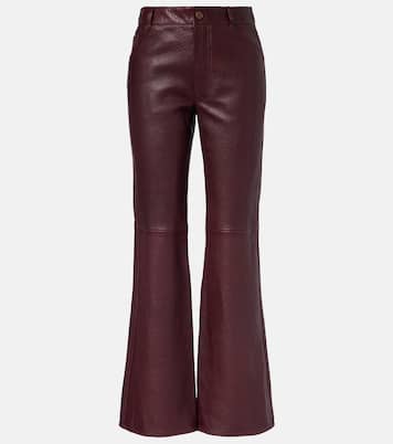 Leather flared pants | Chloé