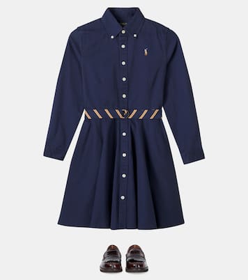 Belted cotton shirt dress | Polo Ralph Lauren Kids