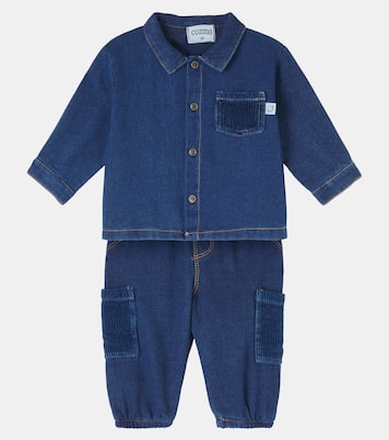Baby Set Dobby aus Hemd und Hose aus Denim | Cozmo
