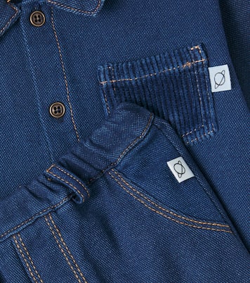 Baby Set Dobby aus Hemd und Hose aus Denim | Cozmo