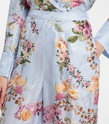 Tiled In Time floral wide-leg pants | Camilla