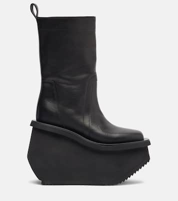 Factory leather platform ankle boots | Rick Owens
