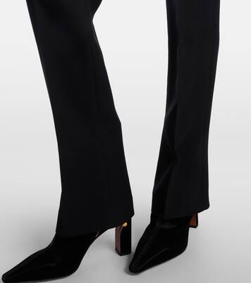 Wool and silk-blend straight pants | McQueen