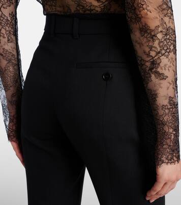 Wool and silk-blend straight pants | McQueen