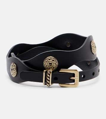 Embellished leather belt | Etro
