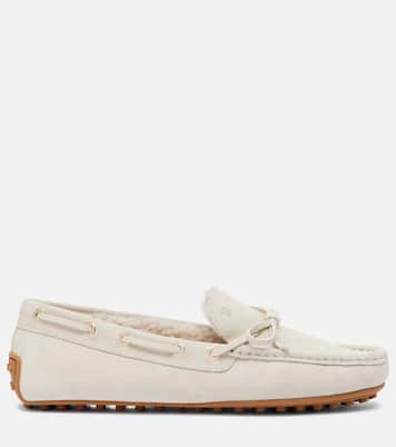 Mocassins Gommino en daim et shearling | Tod's
