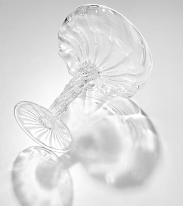 Set of 2 crystal champagne coupes | Alexander Kirkeby