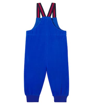 x Euan Roberts Baby embroidered fleece overalls | Gucci Kids