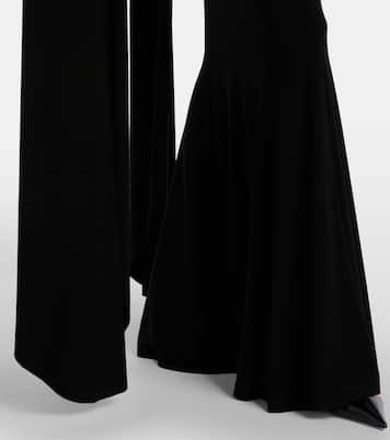 Draped off-shoulder jersey gown | Norma Kamali