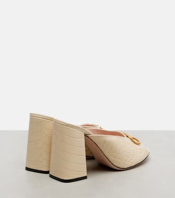 VLogo croc-effect leather mules | Valentino Garavani