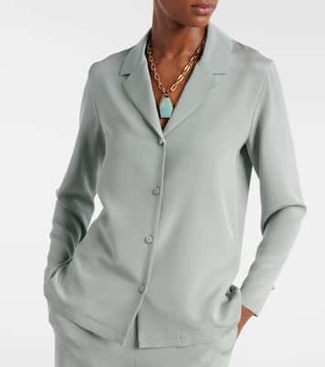 Camisa Aedo de satén en mezcla de seda | Max Mara