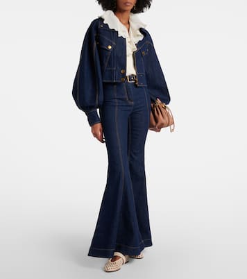 Luna belted flared jeans | Zimmermann