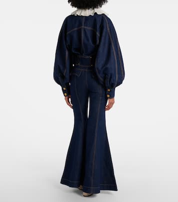 Luna belted flared jeans | Zimmermann