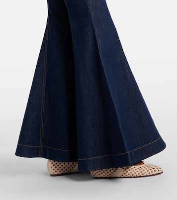 Luna belted flared jeans | Zimmermann