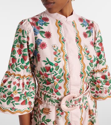 Fruit Beauty Scarf floral cotton minidress | Farm Rio