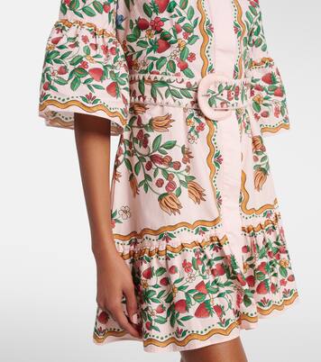 Fruit Beauty Scarf floral cotton minidress | Farm Rio