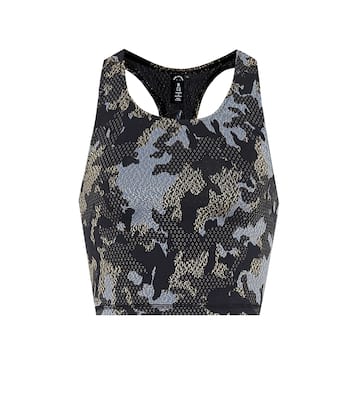 Twilight camo jacquard crop top | The Upside