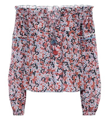 Clara floral cotton blouse | Poupette St Barth