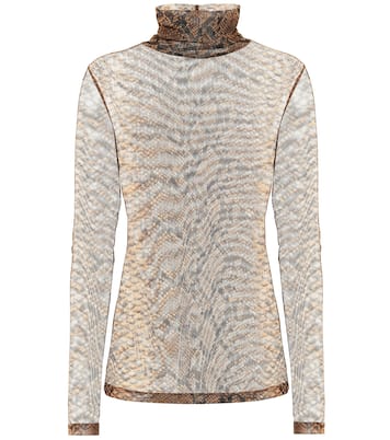Dolcevita stretch a stampa pitone | Dries Van Noten
