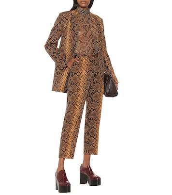 Dolcevita stretch a stampa pitone | Dries Van Noten